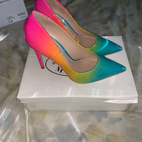 steve madden zaney rainbow pumps size 9